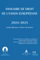 Couverture de l'ouvrage Annuaire de droit de l'Union européenne